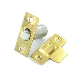 Securit Adjustable Roller Ball Door Catch - Polished Brass