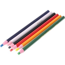 6Pcs 6 Colors Markers For Metal Glass Fabric China Graph Off Grease Wax Pencil Writing and Correction Supplies