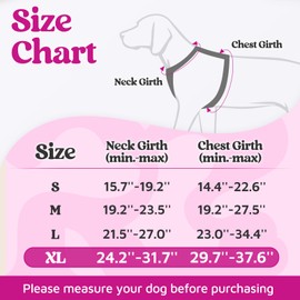 rabbitgoo Dog Harness for Large Dogs, No Pull Pet Vest with 3 Buckles, Adjustable Soft Padded Pet Harness with Easy Control Handle and Reflective Strips, Purple, XL