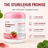 Sturelehub Organic Freeze Dried Strawberry Powder 8oz Fresh Taste in