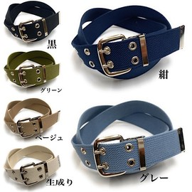 okuda-belt (Full Size Available) 1.6 inches (40 mm) Wide, Cotton, Stone, W-Pin, Double Pin Belt, Work Belt, Men's, Women's, Cloth Belt, Compatible with Catpos, Factory, Civil Engineering,