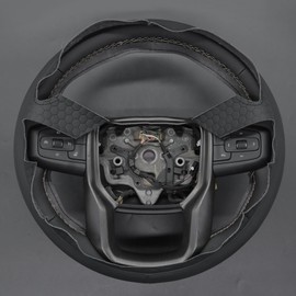 Steering Wheel Cover for GMC Sierra 1500 / Sierra 1500 Limited/Sierra 2500 / Sierra 3500/ Yukon (XL) Hand-Stitched Wheel Steering Wrap