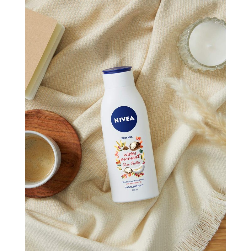 NIVEA Winter Moment Body Milk (400 ml), Rich Body Lotion