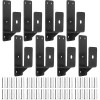 Ohiyoo 4 Pack Door Barricade Brackets 2 x 4 Door