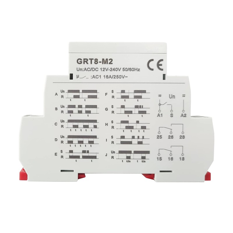 LNKWEL GRT8-M2 Multifunction Time Relay with 10 Function Choices 16A