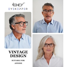 Eyekepper Polycarbonate Large Lens Line Bifocal Glasses Readers Men Grey