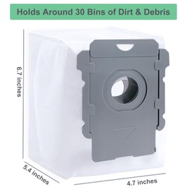 NautDuty 12 Pack Dirt Disposal Bags Compatible with Robotic Vacuum Cleaner i3, i3+, i7, i7+, i8, i8+, i4, i4+, i1, i1+, i6, i6+, j7, j7+, s9, s9 Plus, i & s j Series Vacuum Bags Bin Bags Replacement Parts