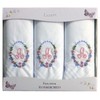 2COZEE Womens/Ladies Embroidered Initials Taschent 3-Pack? CHER with White EM