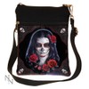 Sugar Skull Shoulder Bag Black 23cm