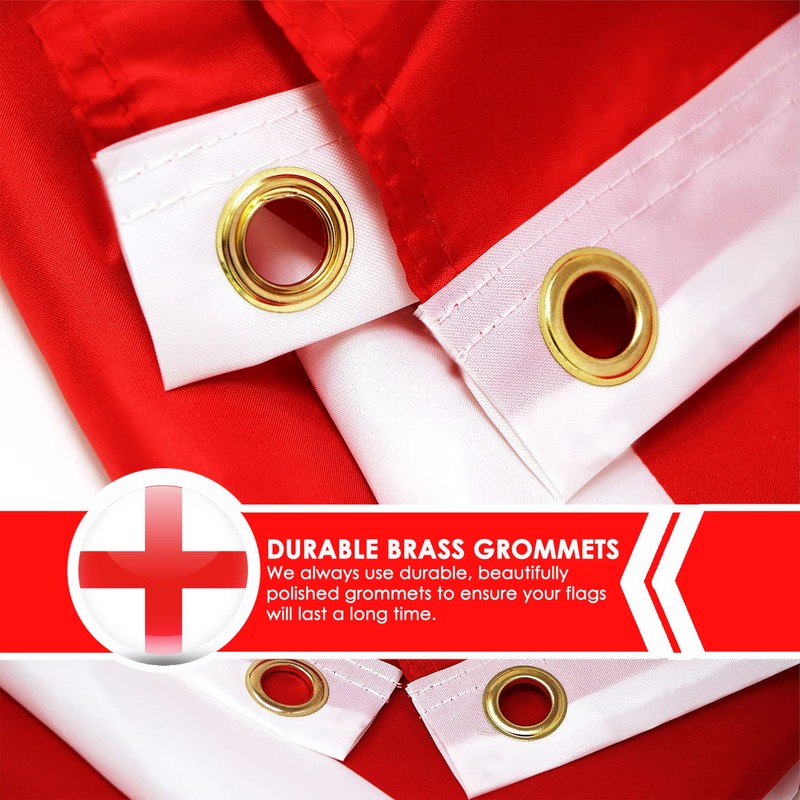 【Fly Breeze】Acbaeta 3 x 5 Foot England Flag, Quadruple Stitched