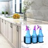 JINGCHENGMEI 2Pcs of 3 Spray Bottles Holder, Steel Wall Mount