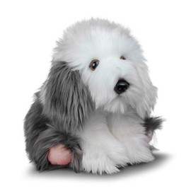Tobar Animigos World of Nature Sheepdog Soft Plush Toy, 37570, White