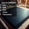 Ethylglide Black 24" x 48" x 1/4" HDPE Sheet (High