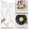HOLIDYOYO 2pcs Metal Photo Display Stands Plate Display Holder Easel
