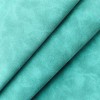 Cyan Soft Faux Suede Fabric 30x135cm Synthetic Faux Leather Frosted