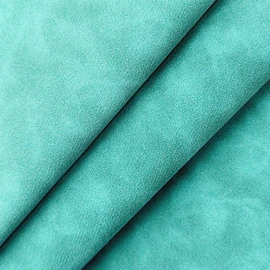 Cyan Soft Faux Suede Fabric 30x135cm Synthetic Faux Leather Frosted Leatherette for Car Decoration Home Textiles