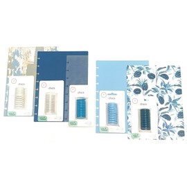 Talia Junior Size Disc and Covers Set 22 - Luxe 2 Sky w/wht, Deep Lake Blue w/clr, Clear w/ET, Arctic Ice w/AI, Blue Floral w/DLB