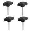 TOP-VIGOR M6 x 35mm Handle Knobs Clamping T-Shape, 4Pcs Handle
