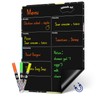 CUHIOY Weekly Meal Planner Blackboard for Fridge, 42x30 cm Magnetic