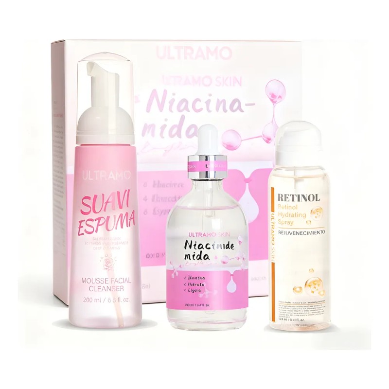Ultramo Kit De Limpieza Y Antioxidante Para La Piel 3pzs