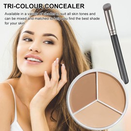 Concealer Palette,Correcting Concealer 3in1,Full Cover Concealer Palette,Concealer,Tri-Color Concealer Make Up,Concealer Foundation Palette, Narben und mildert feine Linien