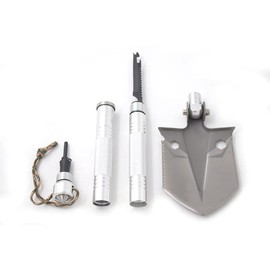 Snake Eye Tactical Survival Survival Shovel and Camping Axe Stainless Steel Multi-Tool and Survival Hatchet – Equipment for Outdoor, Hiking, Hunting, Emergency, Backpacking.