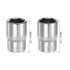 sourcing map 6-Point Shallow Socket, 1/2" Drive 18mm 19mm Shallow