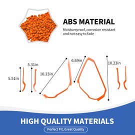 RAZPOY Center Console Dash Grab Handle Cover Trim Compatible with 2021-2024 Ford Bronco Interior Accessories, Orange