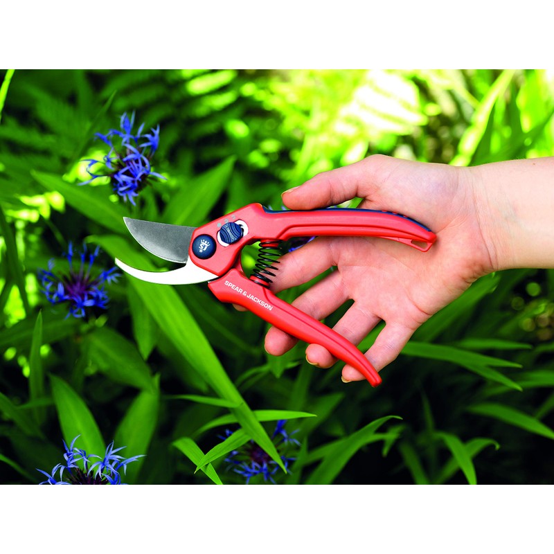 Spear & Jackson 6559BS Razorsharp Adjustable Bypass Secateurs, Blue