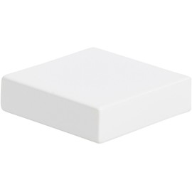 Atlas Homewares A833-WG Successi Thin Square Knob, 1.34-Inch, White Gloss