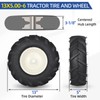 GICOOL 13x5.00-6" Tiller Tire and Wheel, 【3/4" Axle Size】, 3-1/8"