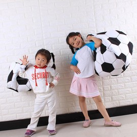ibasenice Football Stuffed Storage Chair - 2PCS Football Storage Bean Bag Chair for Kids Organizing Stuffed Animals Bag
