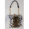 Luxurious Evening Handbag Clutches - Genuine Fox, Rabbit, and Mink