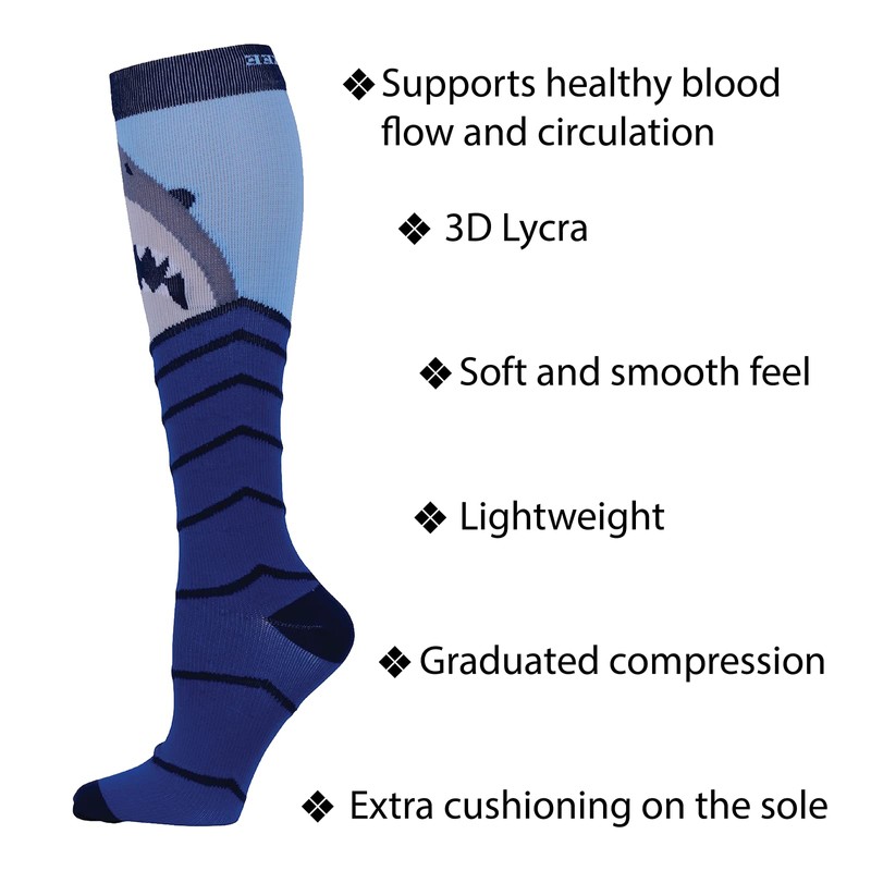 Cherokee Mprintsupport - Calcetines de apoyo para hombre, 12 mmHg,