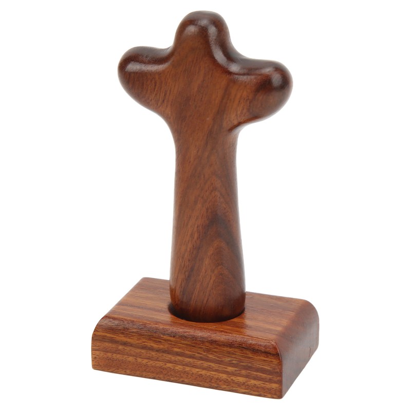 Wood Cross Tabletop Decor Hand Crafted Surface Polishing Sturdy Durable