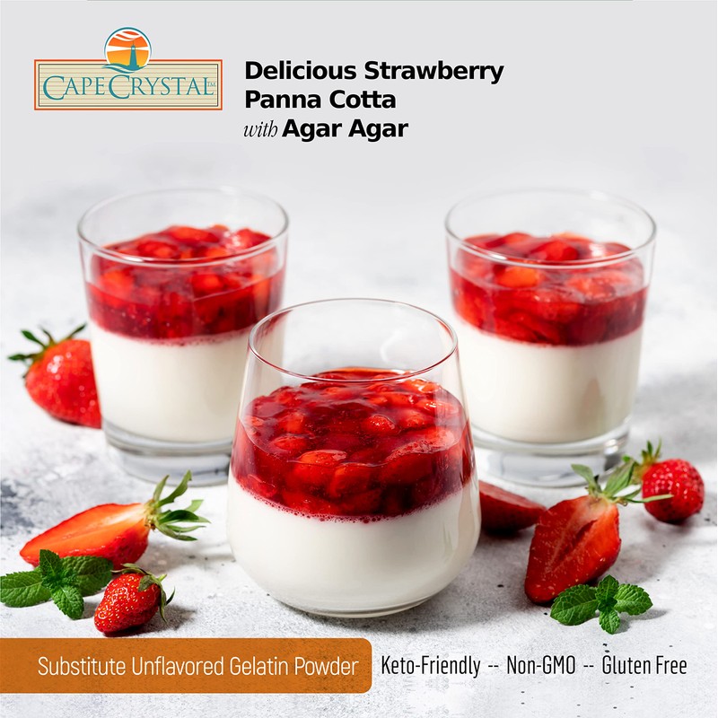 Agar Agar Powder (4-oz.) by Cape Crystal Brands - Vegan