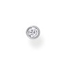 Thomas Sabo Single Stud Earrings White Stone 925 Sterling Silver