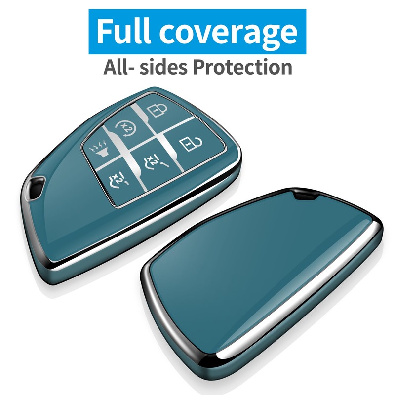 Tukellen for Chevy Key Fob Cover Soft TPU Full Protection
