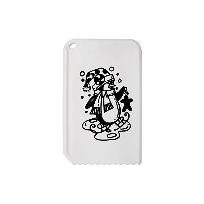 Azeeda 'Ice Skating Penguin' Plastic Ice Scraper (IC00027940)