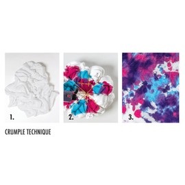 Marabu TIE DYE INK Tie Dye in Black, 80 ml, Water-based Paint, Vegan, Radiant Fabric Dye for Light Textiles up to 20% Synthetic Fibre Content, 17300004073