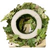 Nearly Natural Floral Wreath 18x18 Mix Of Lillie’s, Ferns ,