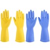 IUCGE Rubber gloves dishwashing 2 Pairs for Kitchen,Cleaning gloves for