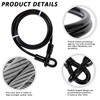 GUNGY 1.8 m Loop Cable Steel Cable with Eyelets Safety