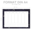 Stars Weekly Planner Pad, DIN A4 Format, 1 Pad