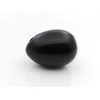 Polar Jade Yoni Egg of Obsidian Gemstone, Drilled, Manually Polished,