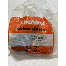 Chemtrol Nibco T45HV-V 1 1/2" Horizon Ball Valve PVC-Grey VIT - NEW
