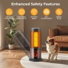 Costway 17-Inch Tower Space Heater for Indoor Use 1500W PTC