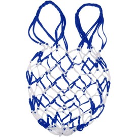 Bolsa de red de baloncesto, almacenamiento de malla de fútbol, bolsa de transporte de nailon con soporte para pelota deportiva para cordón de pelota de voleibol