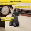WEIHAO Wide Purse Hook for Car, Twin Hook Leather Car