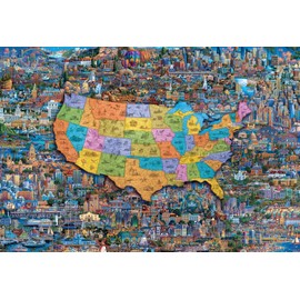Buffalo Games - Eric Dowdle - Best of America - 2000 Piece Jigsaw Puzzle for Adults Challenging Puzzle Perfect for Game Nights - Finished Size is 38.50 x 26.50